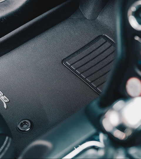 A luxurious-looking car mat