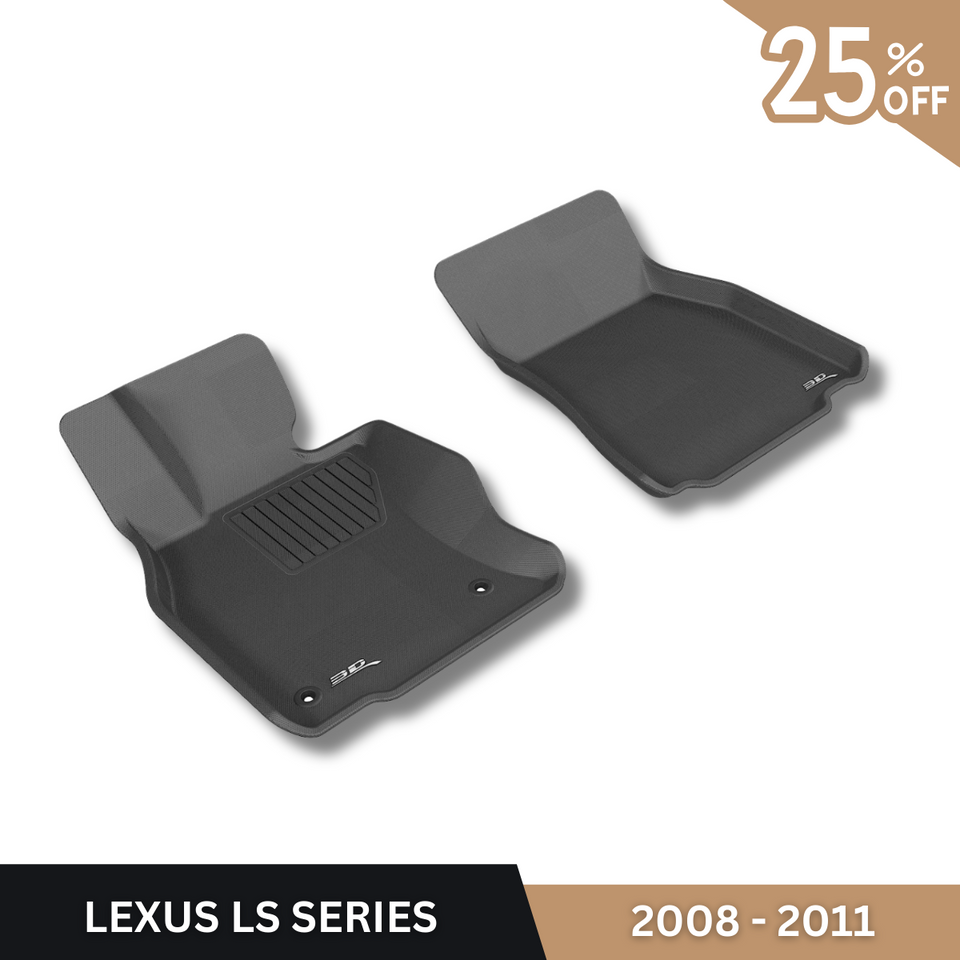 LEXUS LS SERIES BLACK FLOOR LINER (1ST ROW) 2008-2011