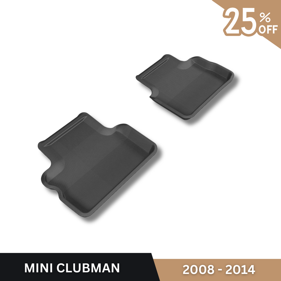 MINI CLUBMAN BLACK FLOOR LINER (2ND ROW) 2008-2014