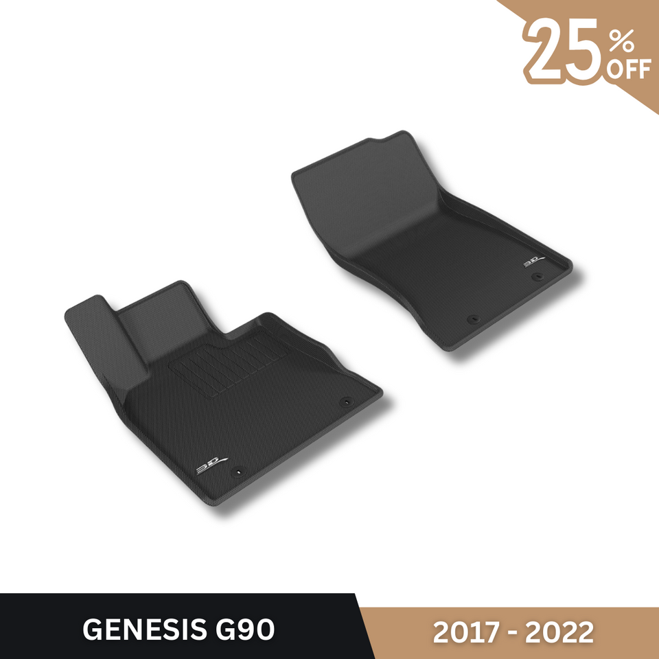 GENESIS G90 KAGU BLACK FLOOR LINER (1ST ROW) 2017-2022